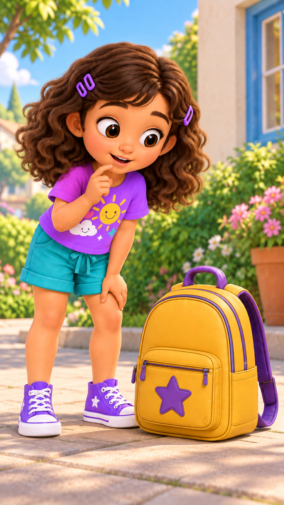 Seya and Pip beginning a little adventure